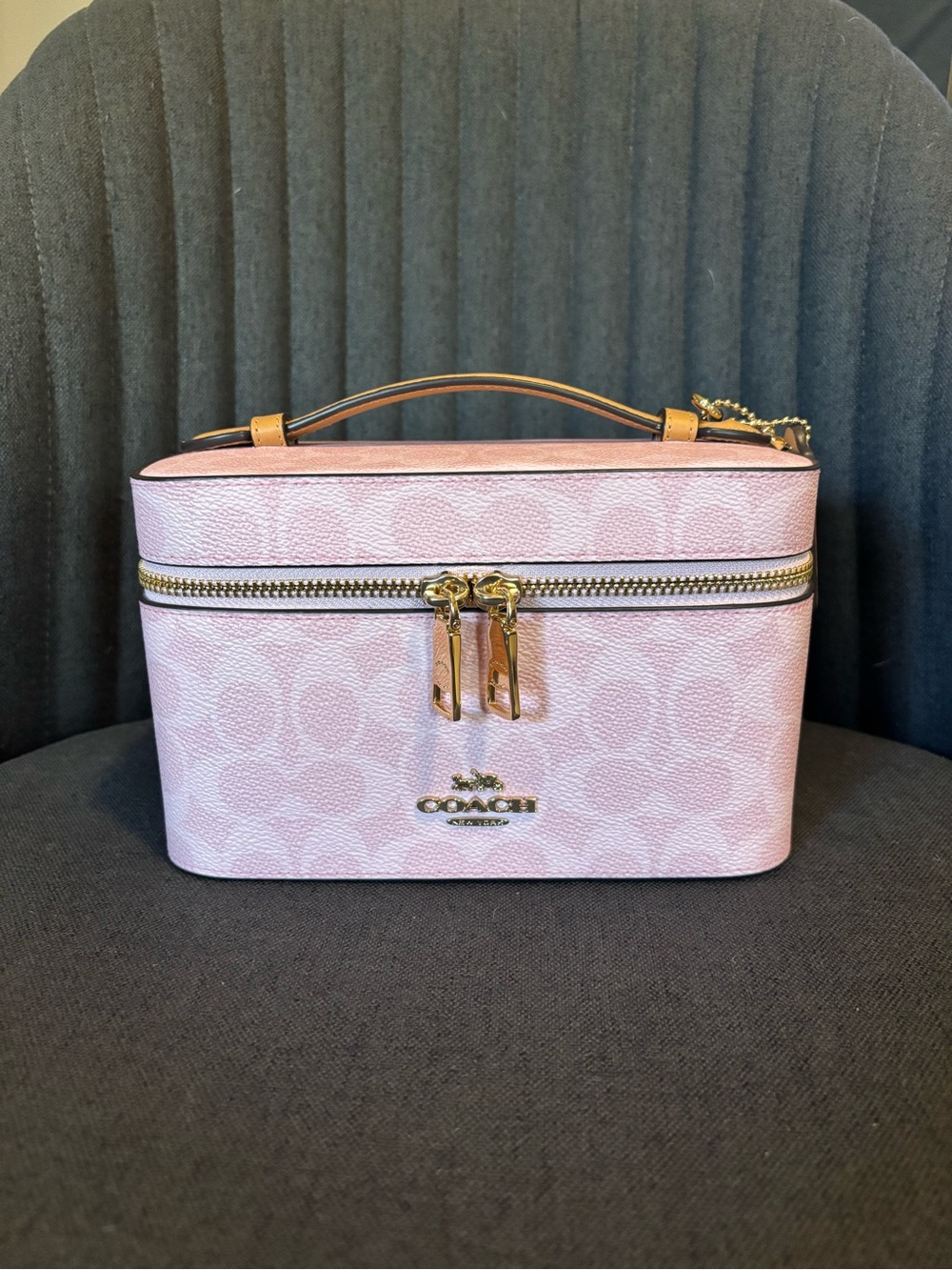 Coach Cosmetic Case in Signature Canvas — Powder Pink